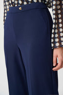 Wide Leg Pull-On Trouser - Indigo