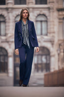 Wide Leg Pull-On Trouser - Indigo