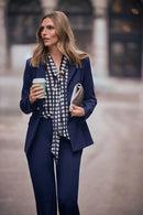 Geometric Print Blouse - Brown/multi