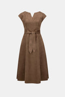 Fit and Flare Dress - Mink