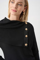 Jacquard Boxy Top - Black