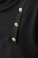 Jacquard Boxy Top - Black