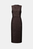 Satin Sleeveless Dress - Mocha