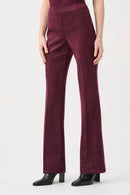 Flared Pull-On Trouser - Elderberry