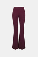 Flared Pull-On Trouser - Elderberry