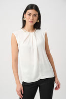 Straight Sleeveless Top - Winter White