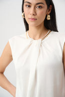 Straight Sleeveless Top - Winter White