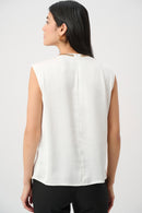 Straight Sleeveless Top - Winter White