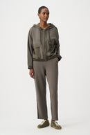 Hooded Boxy Jacket - Avocado