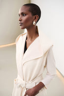 Knit Hooded Gilet - Birch