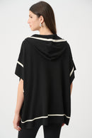 Hooded Boxy Jacket - Black/birch