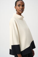 Color Block Trapeze Top - Birch/black