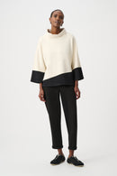 Color Block Trapeze Top - Birch/black