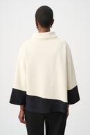 Color Block Trapeze Top - Birch/black