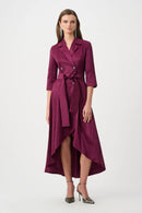 Fit and Flare Wrap Dress - Berry Burst