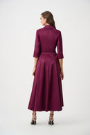 Fit and Flare Wrap Dress - Berry Burst