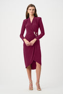 Sheath Wrap Dress - Berry Burst