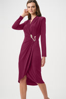 Sheath Wrap Dress - Berry Burst