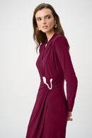 Sheath Wrap Dress - Berry Burst