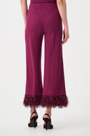 Crepe Wide Leg Trouser - Berry Burst