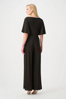 Wide Leg Wrap Jumpsuit - Bronze