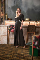Wide Leg Wrap Jumpsuit - Bronze