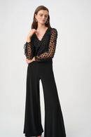 Novelty Wide Leg Jumpsuit - Black