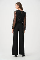 Novelty Wide Leg Jumpsuit - Black