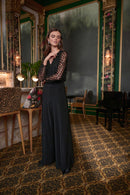 Novelty Wide Leg Jumpsuit - Black