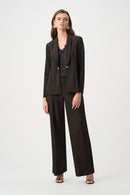 Sparkle Knit Wide Leg Pull-On Trouser - Bronze