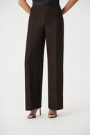 Sparkle Knit Wide Leg Pull-On Trouser - Bronze