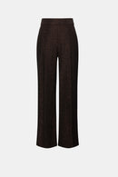 Sparkle Knit Wide Leg Pull-On Trouser - Bronze