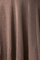 Off Shoulder Trumpet Dress - Bronze