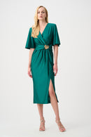Signature Wrap Dress - Opulent Green