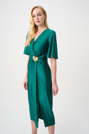 Signature Wrap Dress - Opulent Green