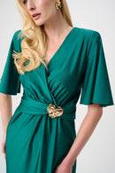 Signature Wrap Dress - Opulent Green