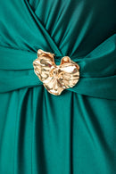 Signature Wrap Dress - Opulent Green