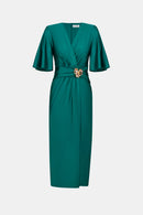 Signature Wrap Dress - Opulent Green