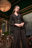 Shawl Collar Fitted Blazer - Bronze