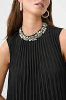 Georgette A-Line Dress - Black