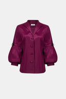 Signature Fitted Blouse - Berry Burst