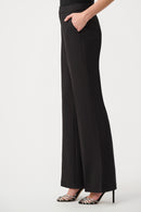 Flared Pull On Trouser - Black