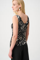 Animal Print Camisole - Grey Multi