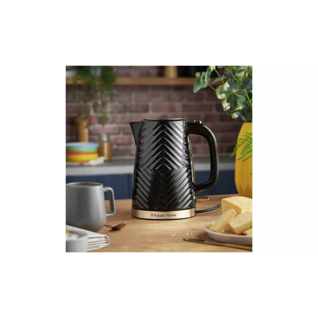 Groove 1.7 Litre Kettle Black