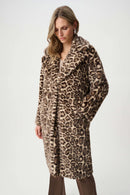 Leopard Print Coat - Beige/multi