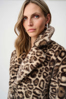 Leopard Print Coat - Beige/multi