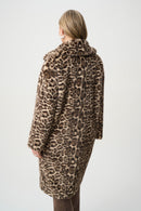 Leopard Print Coat - Beige/multi