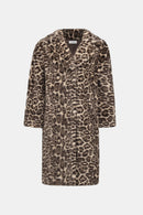 Leopard Print Coat - Beige/multi