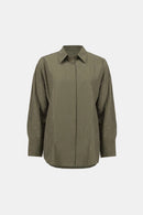Rhinestone Detail Blouse - Avocado