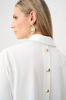 Shirt Collar Boxy Top - Vanilla